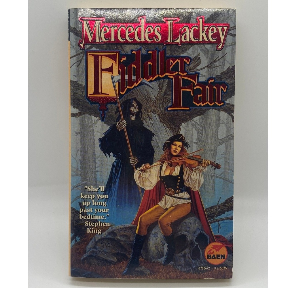Mercedes Lackey Fiddler Fair Paperback Book OS Multi Good Fantasy Baen 1998